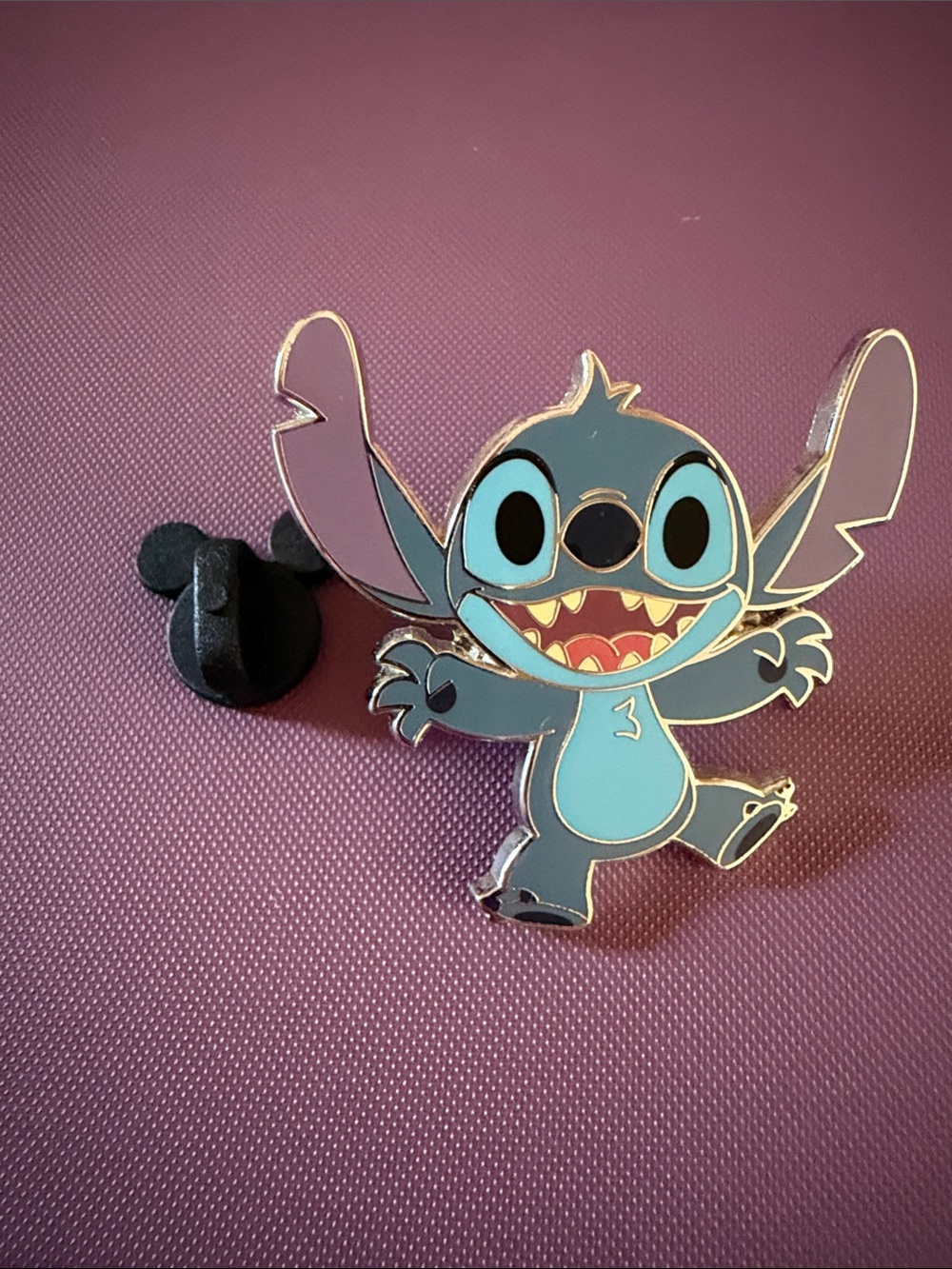 Disney Stitch Enamel Pin - Blue Disney Character